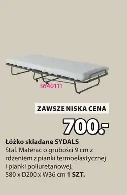 JYSK Łóżko składane SYDALS oferta
