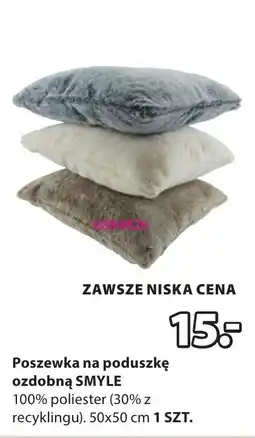JYSK Poszewka na poduszkę ozdobną SMYLE oferta