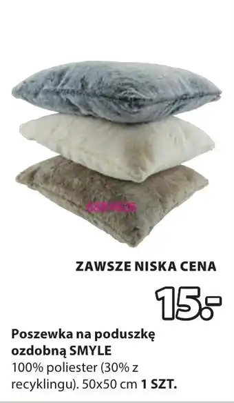 JYSK Poszewka na poduszkę ozdobną SMYLE oferta