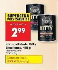 Biedronka Karma dla kota z indykiem Kitty Excellence oferta