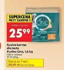 Biedronka Karma dla kota adult kurczak i pełne ziarna Purina One oferta