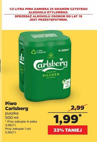 Netto Piwo Carlsberg oferta