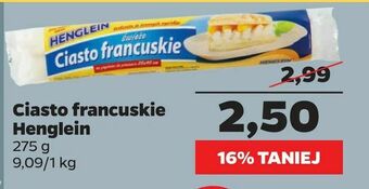 Netto Ciasto francuskie Henglein oferta