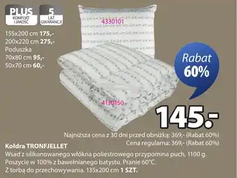 JYSK Kołdra TRONFJELLET oferta