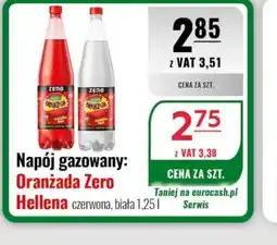 Eurocash Napój gazowany Oranżada Zero Hellena oferta