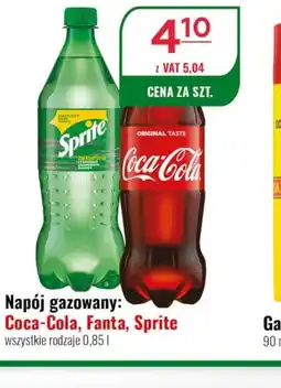 Eurocash Napój gazowany Coca-Cola, Fanta, Sprite oferta