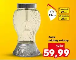 Kaufland Znicz szklany solarny oferta