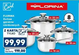 Kaufland FLORINA Zestaw garnków nierdzewnych oferta