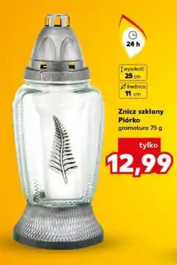 Kaufland Znicz szklany Piórko oferta