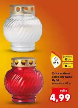 Kaufland Znicz szklany zalewany Kulka Ryfel oferta