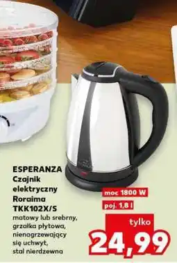 Kaufland ESPERANZA Czajnik elektryczny Roraima TKK102X/S oferta