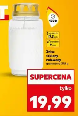 Kaufland Znicz szklany zalewany oferta