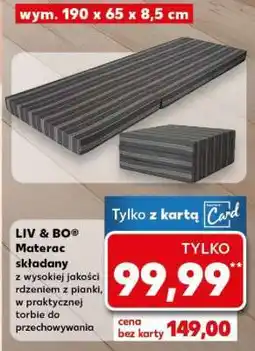 Kaufland LIV & BO Materac składany oferta