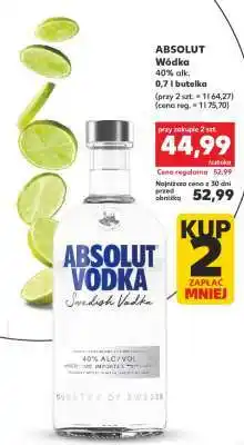 Kaufland ABSOLUT Wódka 40% alk. 0,7 l butelka oferta