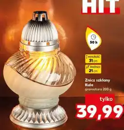 Kaufland Znicz szklany Kula oferta
