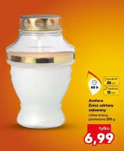 Kaufland Amfora Znicz szklany zalewany oferta