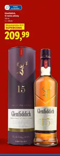 Lidl Glenfiddich, 15-letá whisky oferta