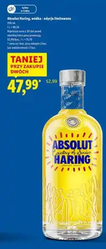 Lidl Absolut Haring, wódka - edycja limitowana oferta