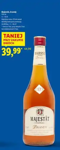 Lidl Majestät, brandy oferta