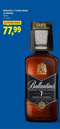 Lidl Ballantine's, 7-letnia whisky ze szklanką oferta
