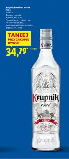 Lidl KRUPNIK PREMIUM Wódka oferta