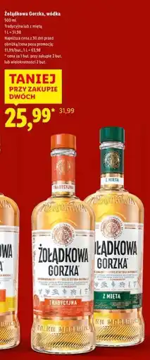 Lidl Żołądkowa Gorzka, wódka oferta