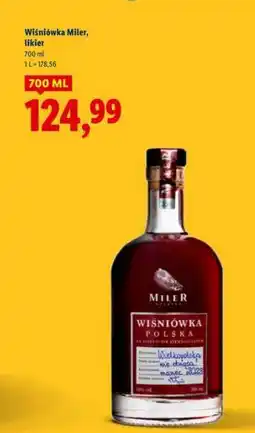Lidl Wiśniówka Miler, likier oferta