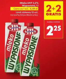 Biedronka Mleko UHT 3,2% Wypasione, 1l oferta