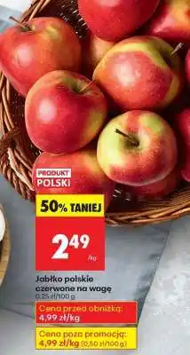 Biedronka Jabłko polskie czerwone na wage oferta