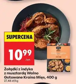 Biedronka Żołądki z indyka z musztardą Wolno Gotowane Kraina Mies 400 g oferta