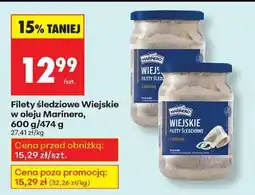 Biedronka Filety śledziowe Wiejskie w oleju Marinero 600 g 474 g oferta