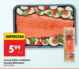 Biedronka Łosoś Coho rodzinna porcja Marinero oferta