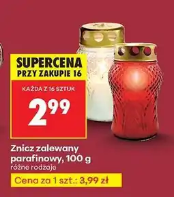 Biedronka Znicz zalewany parafinowy, 100 g oferta
