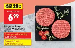 Biedronka Burger wołowy Kraina Mięs 200 g oferta