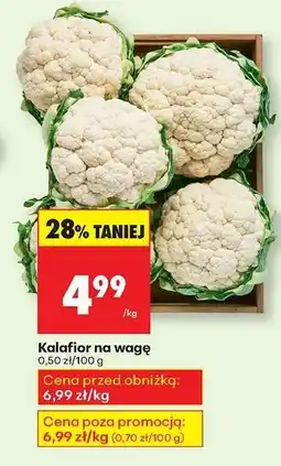 Biedronka Kalafior na wagę oferta