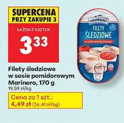 Biedronka Filety śledziowe w sosie pomidorowym Marinero, 170 g oferta