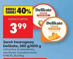 Biedronka Serek twarogowy Delikate, 385 g/400 g oferta