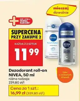 Biedronka Dezodorant roll on NIVEA , 50 ml oferta