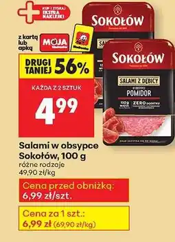 Biedronka Salami w obsypce Sokołów, 100 g oferta