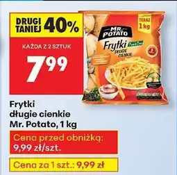 Biedronka Frytki długie cienkie Mr. Potato 1 kg oferta