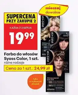 Biedronka Farba do włosów Syoss Color, 1 szt oferta