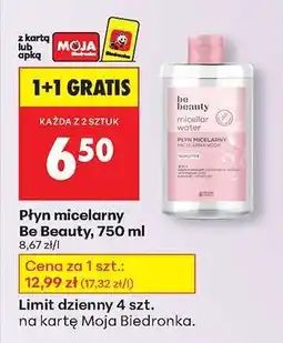 Biedronka Płyn micelarny Be Beauty, 750 ml oferta