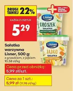 Biedronka Sałatka warzywna Lisner, 500 g oferta