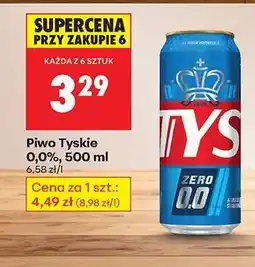 Biedronka Piwo Tyskie 0,0%, 500 ml oferta