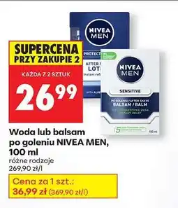 Biedronka Woda lub balsam po goleniu NIVEA MEN , 100 ml oferta