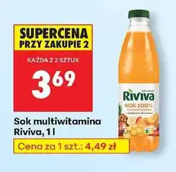 Biedronka Sok multiwitamina Riviva, 1l oferta