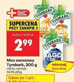 Biedronka Mus owocowy Tymbark, 200 g oferta