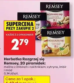 Biedronka Herbatka Rozgrzej się Remsey, 20 piramidek oferta