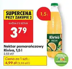 Biedronka Nektar pomarańczowy Riviva, 1,5 l oferta