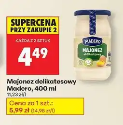 Biedronka MAJONEZ DELIKATESOWY MADERO, 400 ML oferta